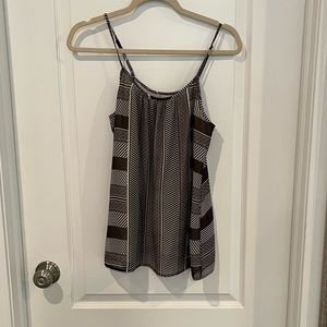 Banana Republic silky brown and white patterned cami for sale - size XS